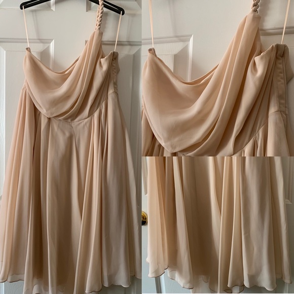 H&M pink one shoulder strap dress - Picture 8 of 8